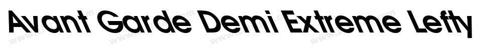 Avant Garde Demi Extreme Lefty字体转换